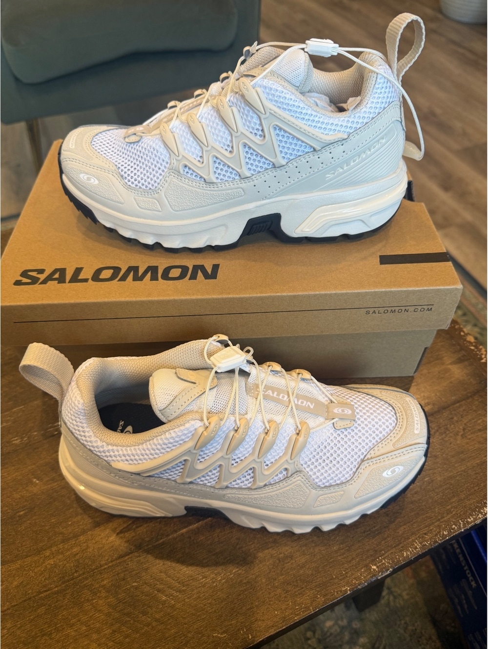 Salomon White Athletic Sneakers Size 5.5